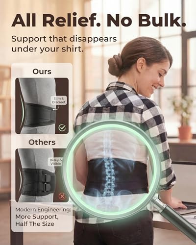 Image of Sparthos Back Brace By - Immediate Relief For Back Pain, Herniated Disc, Sciatica, Scoliosis And More! - Breathable Mesh Design With Lumbar Pad - Adjustable Support Straps - Lower Back Belt [S]