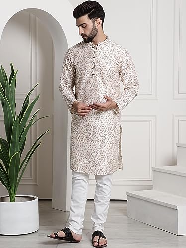 Image of Sojanya (Since 1958 Men'S Silk Blend Kurta Pyjama & Nehru Jacket Combo