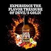 Hellfire Devil's Gold Hot Sauce, Multi Award-Winning, Gourmet Fruit-Based Hot Sauce, Features Yellow Super Hot Peppers and Exotic Fruits, Amazing Sweet Heat, 5 oz.