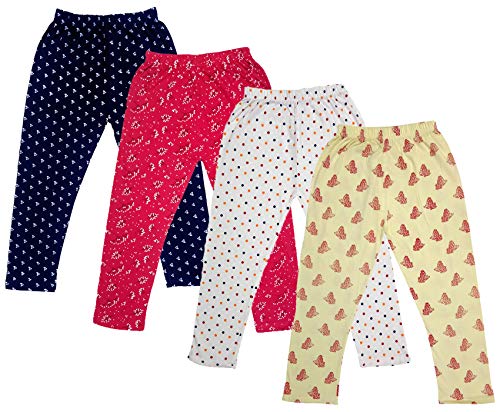 Image of indi weaves Girls Super Soft Cotton Solid Capri Pants Pack of 2