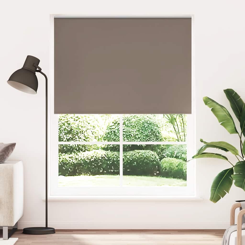 Tenda a rullo oscurante caffè 160x230 cm in tessuto poliestere con rivestimento riflettente, regolabile con cordino, ideale per camera, ufficio, cucina