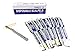 Disposable Scalpel Blades No. 22 With Plastic Handle - Suitable for Dermaplaning, Crafts, Medical/Surgical Instruments/Equipment and Much More - Sterile and Individually Foil Wrapped - Box of 10