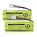 iMah BT183482/BT283482 2.4V 500mAh Ni-MH Cordless Phone Battery Compatible with VTech DS6401 DS6421 DS6422 DS6472 LS6405 LS6425 LS6426 LS6475 LS6476 Handset, Pack of 2