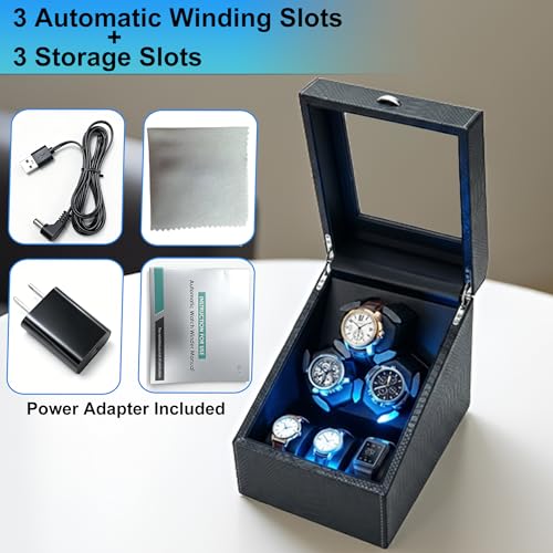 Image of Watch Winder + Watch Storage Box with Japanese Quiet Motor