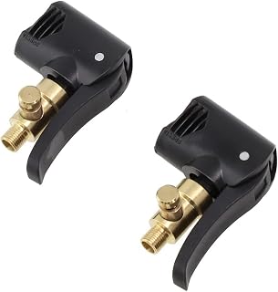 Bicycle Pump Replacement Head Dual Valve Adapter for Presta and Tubes, Plastic Air CHUCKs Nozzle Part for Track Pump, Bike Tyre Inflator Accessory, 2 Pack