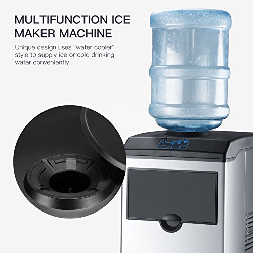 Máquina comercial para hacer hielo con dispensador de agua miniatura 3