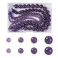 Amazon | Beadthoven 4連入り 4mm/6mm/8mm/10mm アメジスト