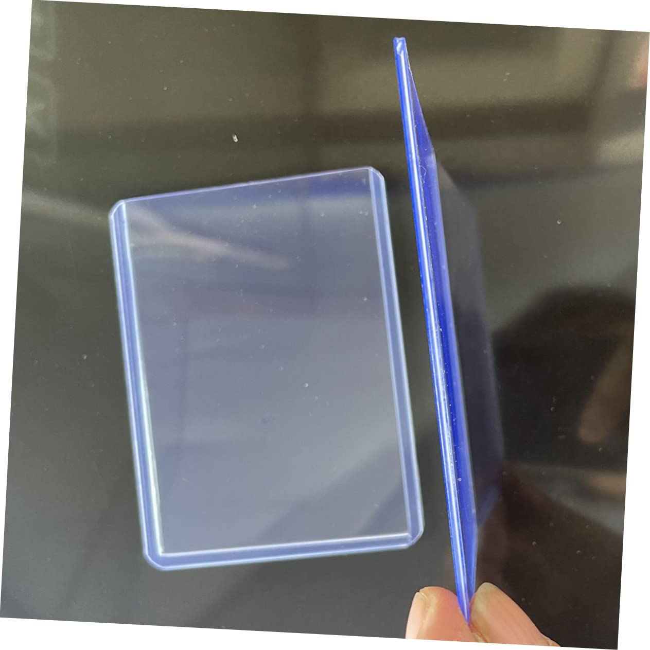Bustine Protettive per Carte Pvc Trasparenti 100 Pezzi Blu