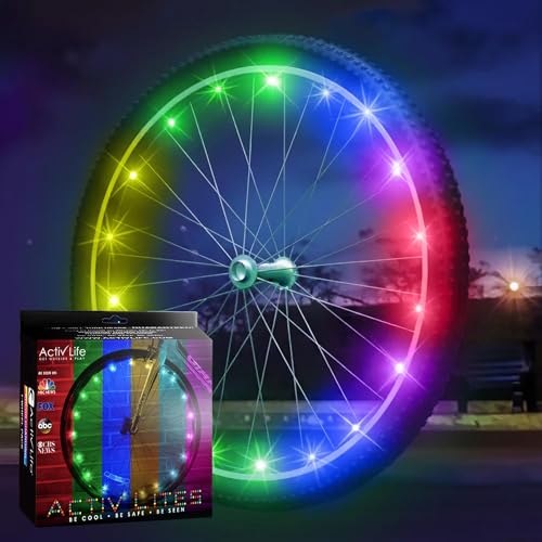 Activ Life LED Color-Changing Bike Wheel Lights - USB-C