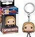 Produktbild Funko 36438 Taschenschlüsselanhänger, Captain Marvel: POP 1, Mehrfarbig