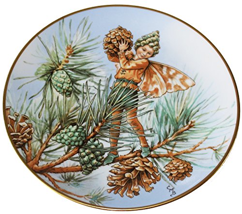 Image of Gresham The Flower Fairies Year Plate The Pine Tree Fairy by Cicely Mary Barker