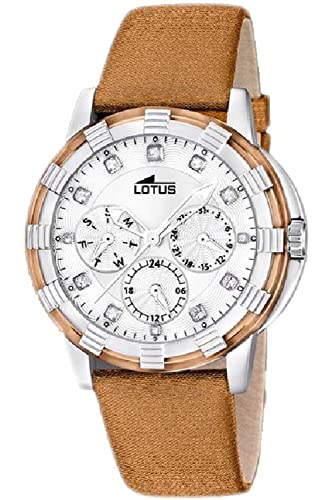 Montre Lotus 15746/H montre femme argentée étanche 50m cadran acier tendance