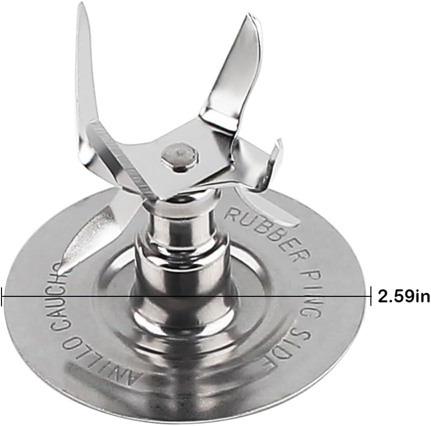 Replacement parts 5-Cup Square Glass Jar with blade Assembly,Compatible with Oster Blenders