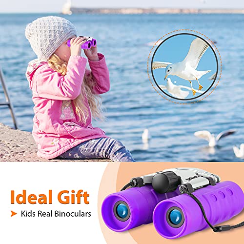 Obuby Real Binoculars for Kids Gifts for 3-12 Years Boys Girls 8x21 High-Resolution Optics Compact Toy Binocular for… - Image 3