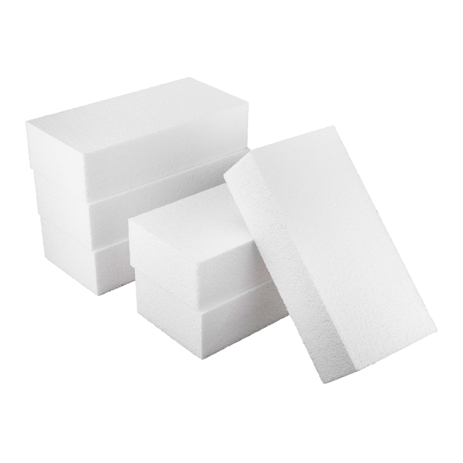 Mce-Commerce White Polystyrene Styrofoam Rectangles │ Blocks For Crafts 5 Cm, 20×10×5Cm