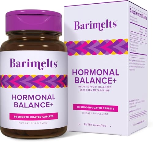 Image of BariMelts Hormonal Balance+ for GLP-1 Users and Bariatric Patients - DIM, NAC & Chasteberry Supports Hormone Balance for Women - 60 Smooth-Coated Caplets (1-Month Supply)