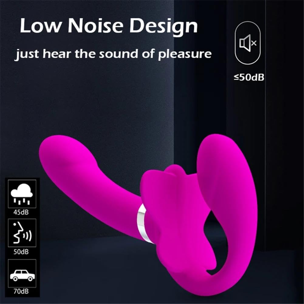 Vibrador Vibradores consoladores con correa sin tirantes para mujeres, pene vibrante de dos cabezas, juguetes para lesbianas, juguetes sexuales para adultos para parejas