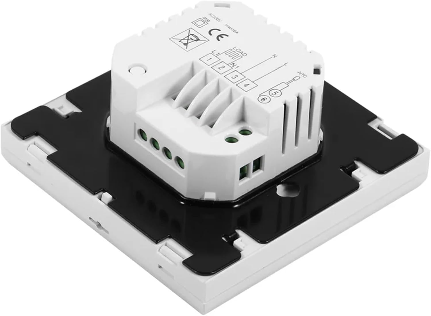 Conditioner Thermostat Programmable Thermostat Digital Touch Screen LCD Intelligent Temperature Controller(Black)