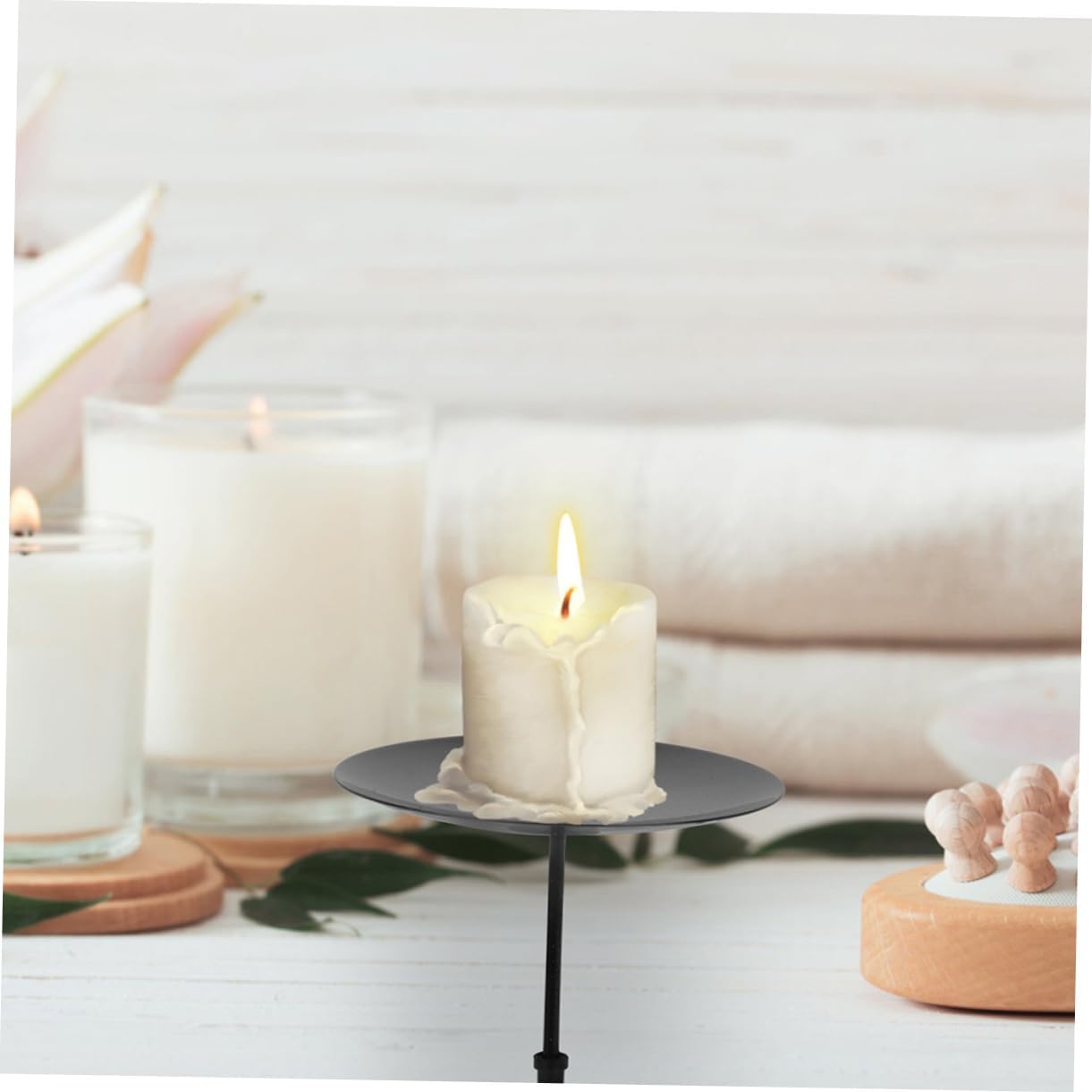 10pcs Metal Candle Holders Adjustable Candle Fixators for Christmas Decor Sturdy and