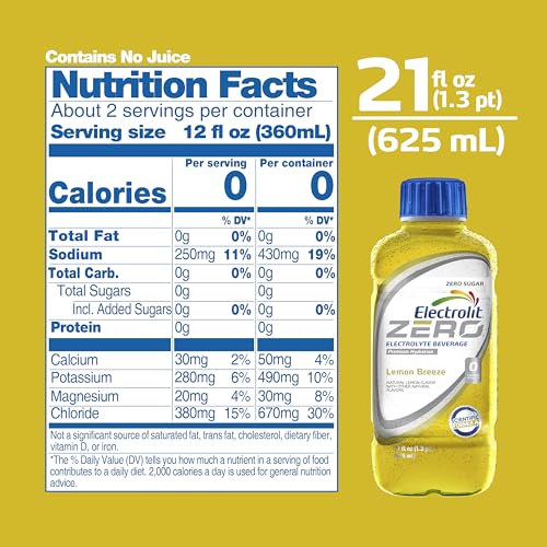 Electrolit Hydration Electrolyte Drinks, Sports Beverages with Electrolytes, Magnesium, Calcium & Potassium, Recovery Drink for Post Workout, 12 Pack (ZERO Lemon Breeze) - Image 6