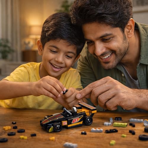 Image of Black Gold Legend | F1 Pull Back | STEM Learning: Learn About Potential Energy | Educational Toy for Kids 7+
