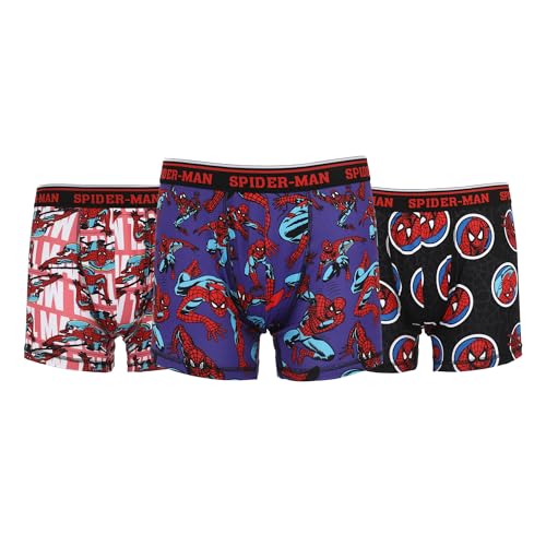 Spider-Man Classic All-Over Character Print Men's 3-Pack Boxer Briefs-Large