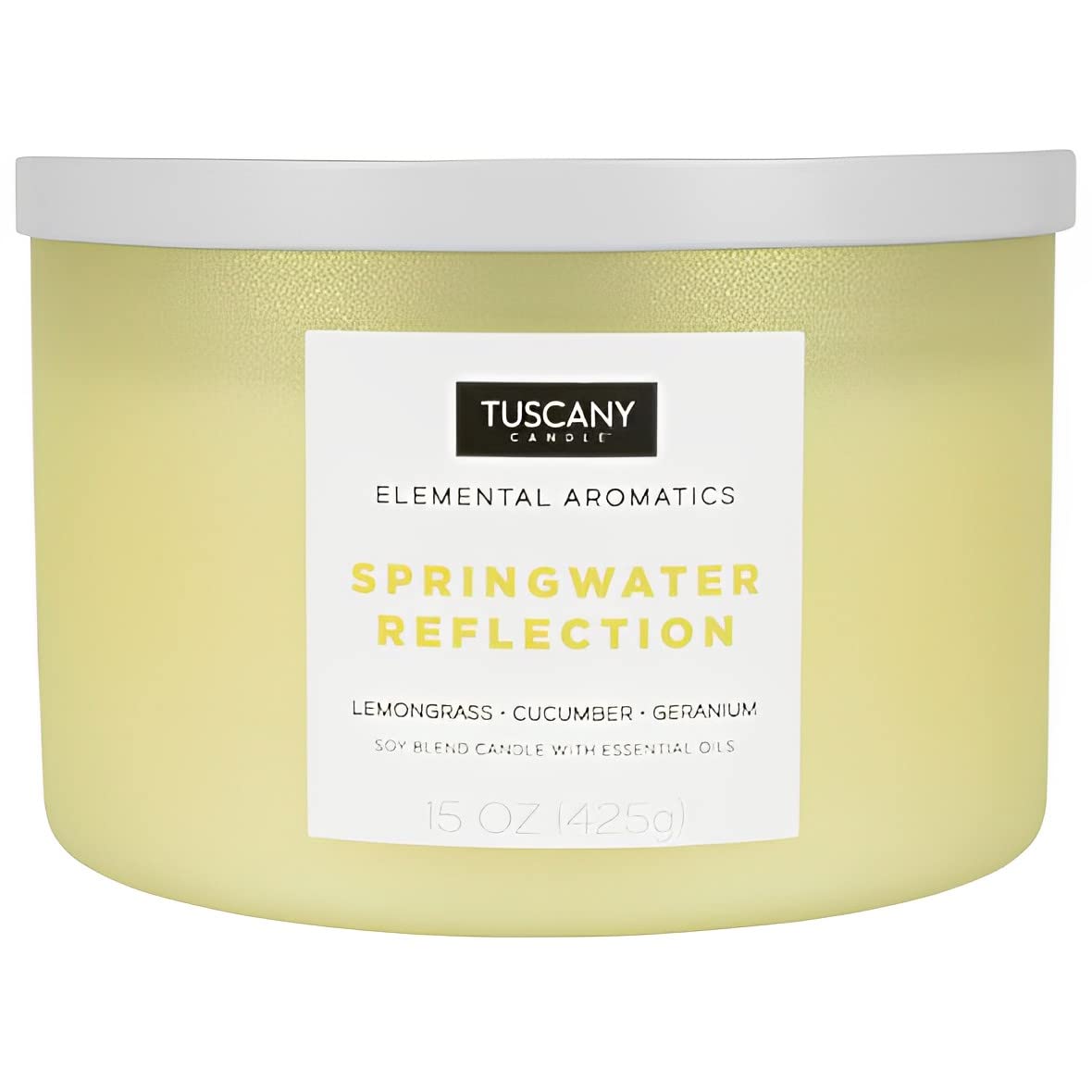Elemental Aromatics Scented Candle, Springwater Reflection, 15 oz