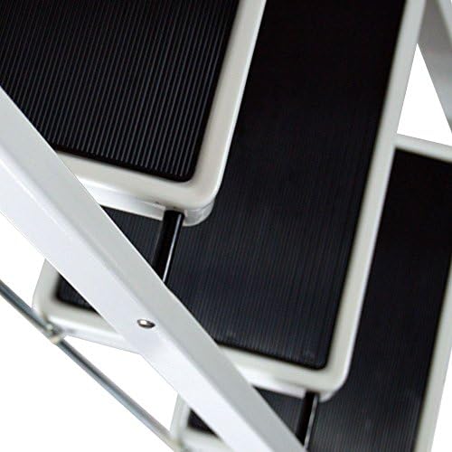 Home Vida 4 Step Ladder, Heavy Duty Steel, Folding, Portable with Anti-Slip Mat