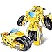 Transformers Kingdom Transformers Deluxe Class Bumblebee Movie Shatter Figura - Adultos y niños de 2 años. Figura de acción de Optimus Prime (Color : Yellow)