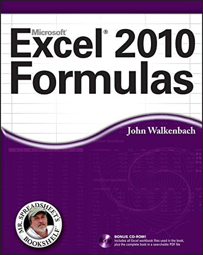 Excel 2010 Formulas 1st Edition