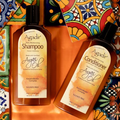 Agadir Daily Moisturizing Shampoo ( For All Hair Types ) 12.4 Oz #TOP3