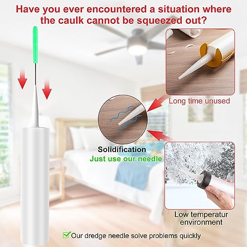 Image of 20pcs Caulk Cap, Caulking Cap Covers Caulk Saver Caps for Sealing Caulk Pipes with 2 Reusable Piercing Needles Caulk Tube Sealer Caps Caulking Tube Kit for Sealing and Preserving Caulk Tube