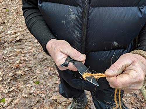 Ust Full Tang Paraknife Fs 4.0 With 4 Inch Serrated Blade, Paracord Lanyard And Fire Starter For Hiking, Backpacking, Camping And Outdoor Survival, Orange #TOP2