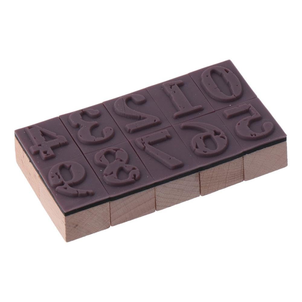 Alphabet-Stempel-Set, Alphabet-Gummistempel, Vintage, Holzgummi, A-Z, Buchstaben, Zahlen, Stempel für Bastelarbeiten, Buchstaben, DIY-Karten, Scrapbooking, 38 Stück