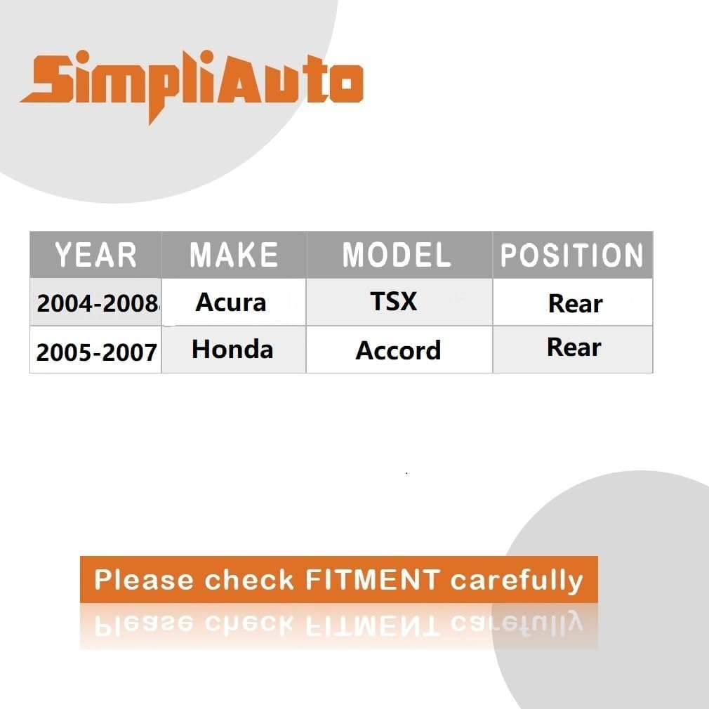 512327 Rear Wheel Hub and Bearing Assembly Compatible with 2004-2008 Acura TSX, 2005-2007 Honda Accord - Image 2