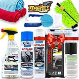 Auto Innenraumpflege Set: Rocket Interior Box 14-teilig | All-in-one Auto Reinigungsset Innenraum | Pkw Innenraum reinigung mit Autoduft Polster- & Alcantarareiniger
