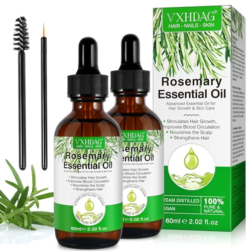 VXHDAG Rosemary Oil for Hair Growth (2x60ML)