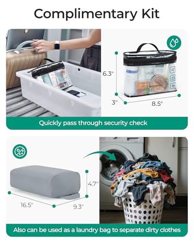 Image of BAGSMART Gym Bag for Women, Duffle Bag for Travel with Wet Pocket, Lightweight Carry on Weekender Duffel, Water Resistant