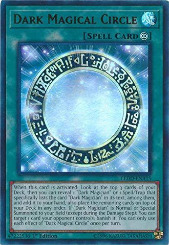 Yugioh 1st Ed Dark Magical Circle LEDD-ENA15 Ultra Rare 1st Edition Legendary Dragon Decks