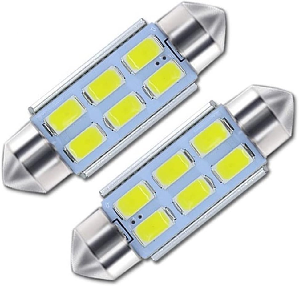 2Pcs C5W 39mm License Number Plate Light LIGHT Bulb, for Mercedes, EW211 Class E320 E350 E550 E55 W164 ML350 ML License Plate Light(White)
