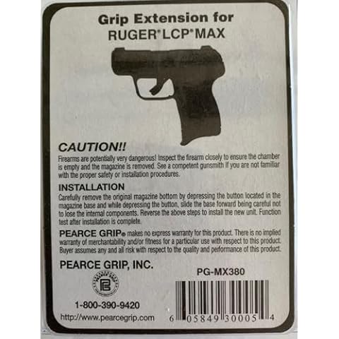 Pearce Grip Extension for LCP MAX Cover