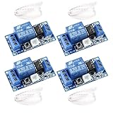 hiBCTR 4-Pack SPST Bistable Relay Module 12VDC with Latching Control for Industrial Automation Circuits​