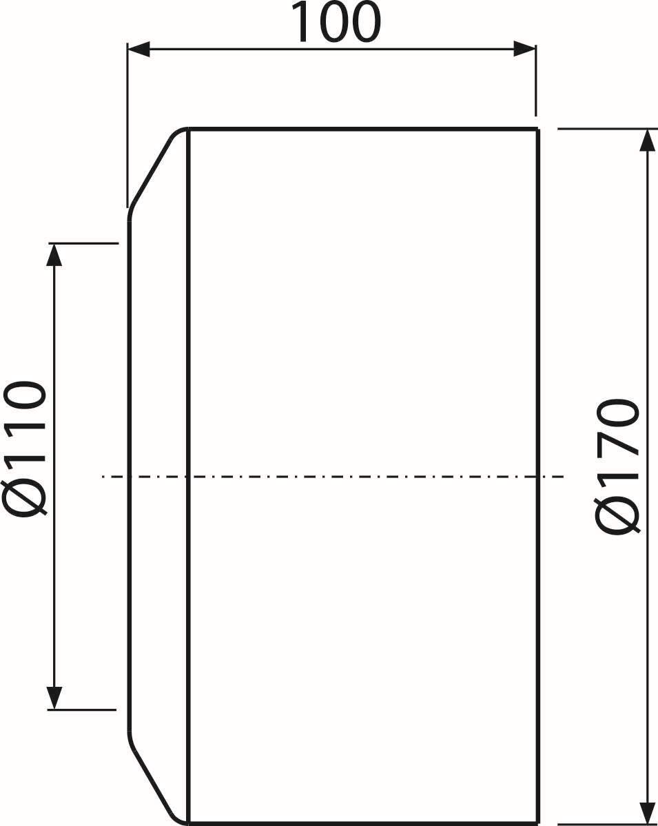 2PC Rosette for WC Connector Drain Fitting Connection DN 110 Design Large - Image 3