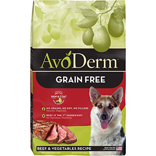 AvoDerm Natural Grain Free Beef & Vegetables Formula All Life Stages Dry Dog