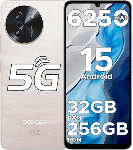 DOOGEE Note 59 Pro Smartphone 5G - Android 15, 6.75" display, 120 Hz, Octa‑Core T8200, 32GB + 256GB, microSD fino a 2TB, 6250mAh, 16MP + 8MP, Fingerprint, Face ID, Dual SIM, Widevine L1, OTG, USB‑C, NFC