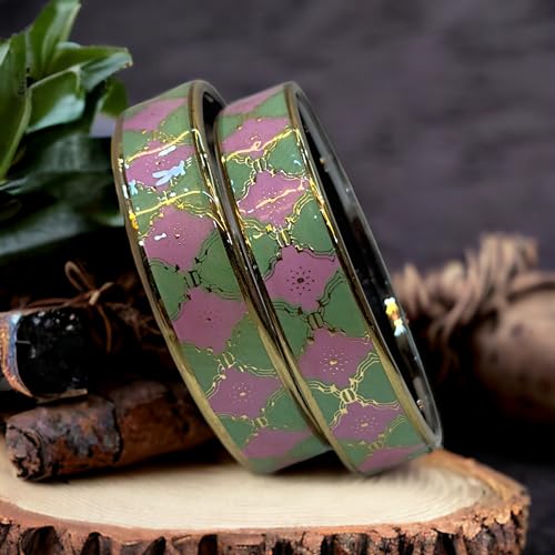 Plane Laminated Glass Bangle For Women (Combo Pack)