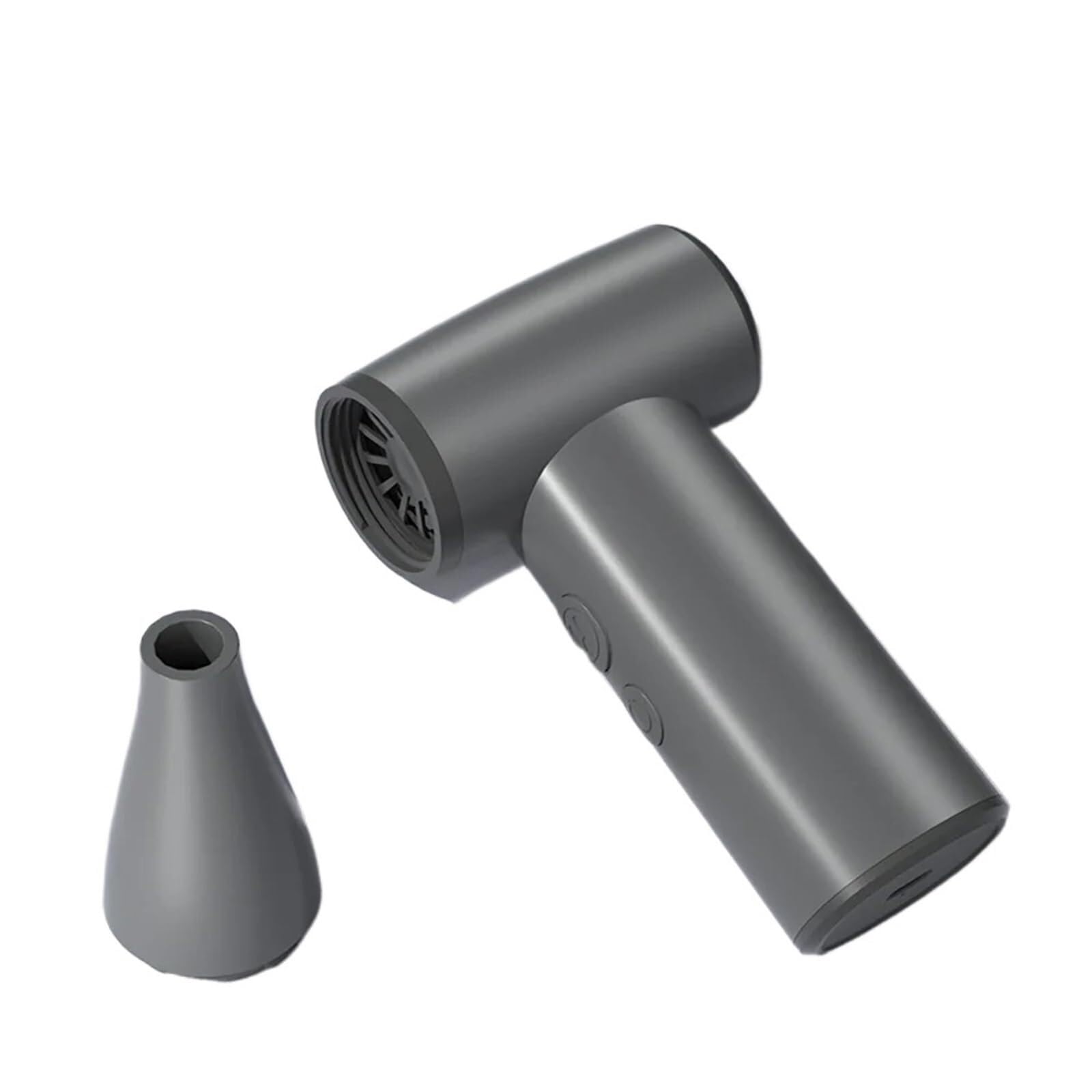 Ventilador portátil de mano para viajes y actividades al aire libre en color gris