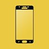 Protector de pantalla CENTAURUS para Galaxy J7 2018 (paquete de 3) – película de vidrio templado negro ultradelgado de cobertura completa, compatible con Samsung Galaxy J7 2018 J737/J7 V/J7 Refine/J7 Crown/J7 Star/J7 Aero 3