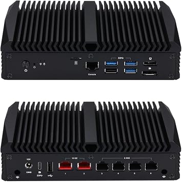 Qotom Little Router Platform Q10932H6 Core i3-N305 Processor,6M Cache 16G DDR5 RAM 256G M.2 SSD -4x2.5 Gigabit LAN,2x10 Gigabit LAN,Used As A Router/Firewall/Proxy 24/7