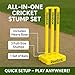Reebok Cricket Stump Set with Bails, Heavy Base & Premium Carry Cover, Multicolors
